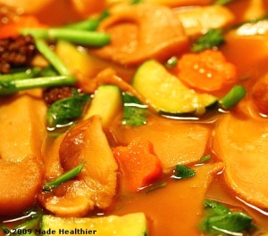 vegetarian-curry A vegetable curry dish. Turmeric is a common ingredient in curry.